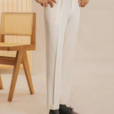 San Fransisco Italian Trousers shown in a lifestyle setting