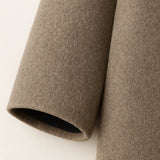 Close-up detail of Sandrelle Coat, fabric detail