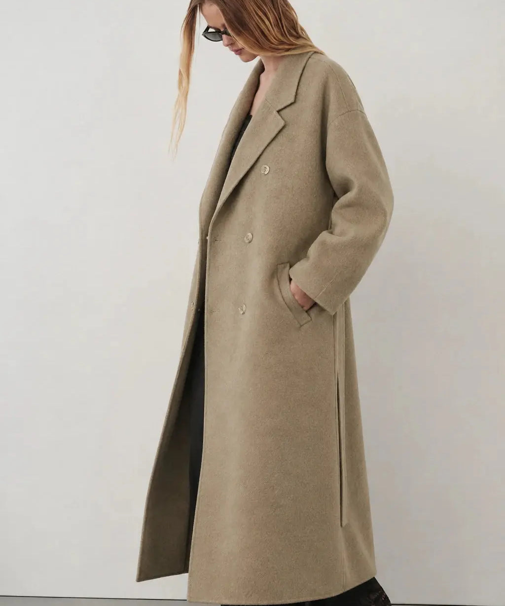 Sandrelle Coat shown in a lifestyle setting