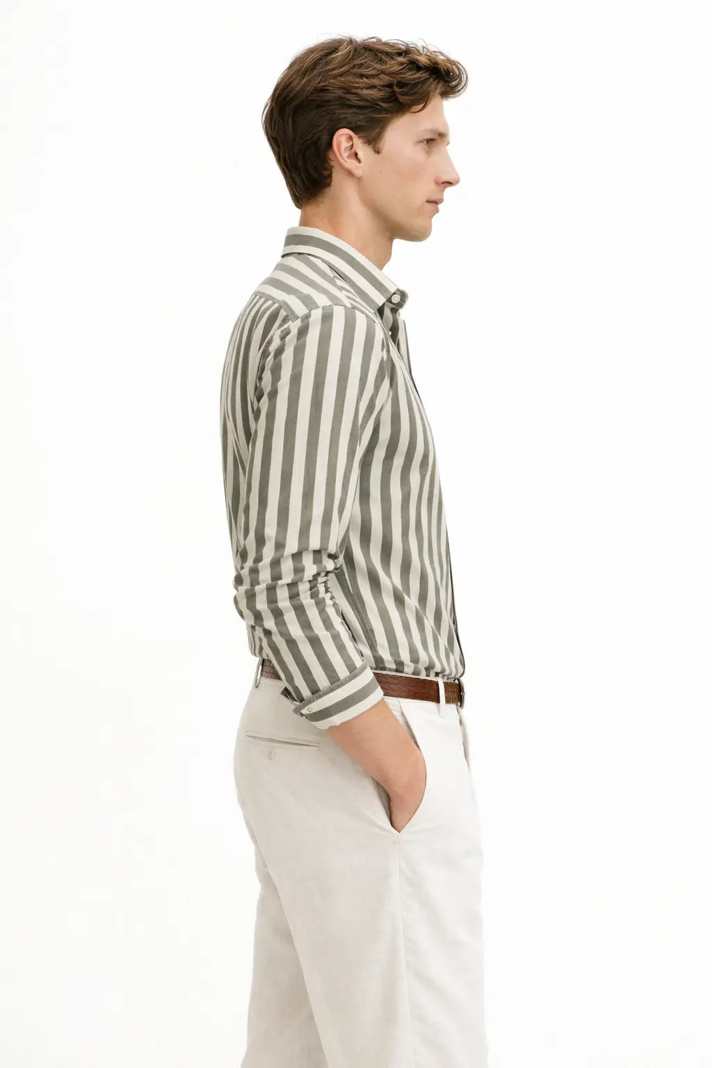Back view of Seastripe Shirt, alternate view