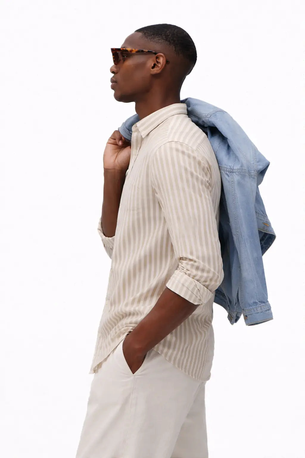 Back view of Seastripe Shirt