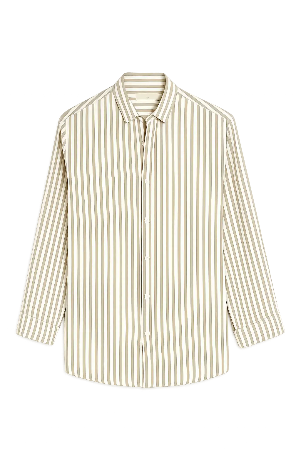 Front view of Beige Seastripe Shirt