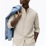 Seastripe Shirt shown in a lifestyle setting