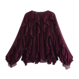 Back view of Sheer Blouse