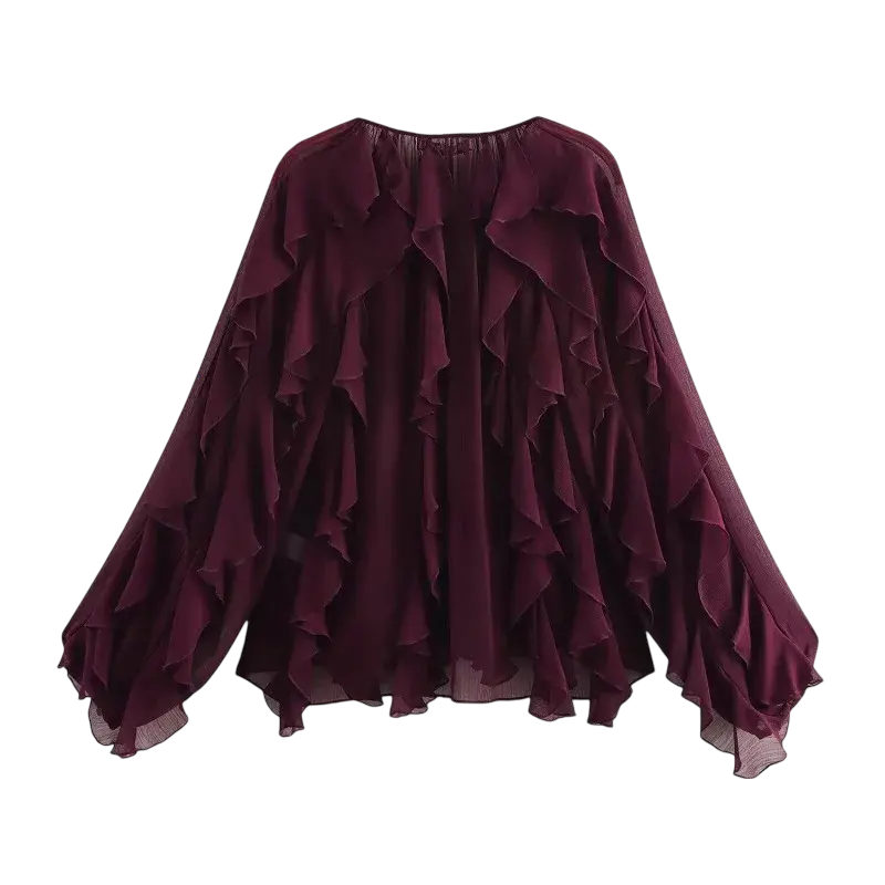 Back view of Sheer Blouse