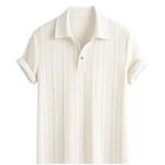 Front view of Beige Short Sleeve Shirt