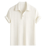 Front view of Beige Short Sleeve Shirt