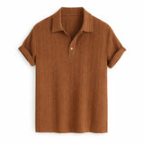 Front view of Deep Coffee Short Sleeve Shirt