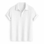 Front view of White Short Sleeve Shirt
