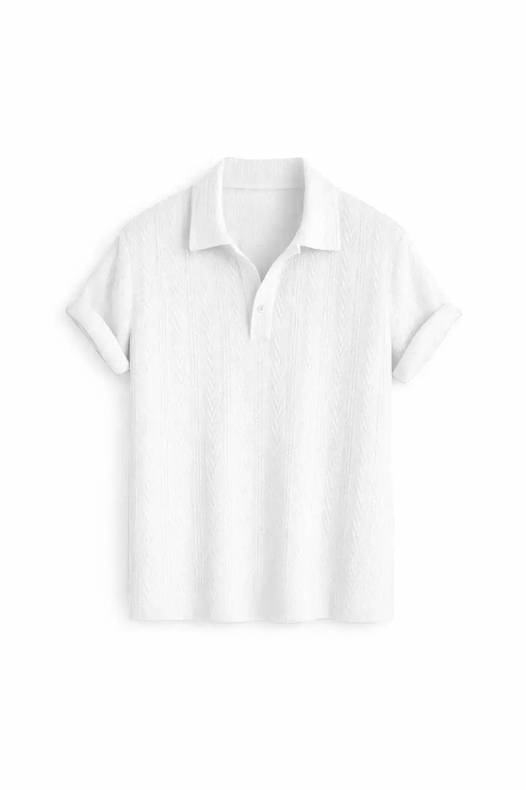 Front view of White Short Sleeve Shirt