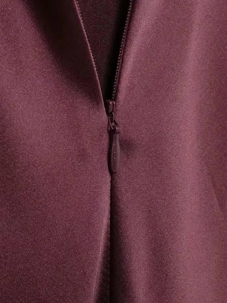 Close-up detail of Silken Grace Dress