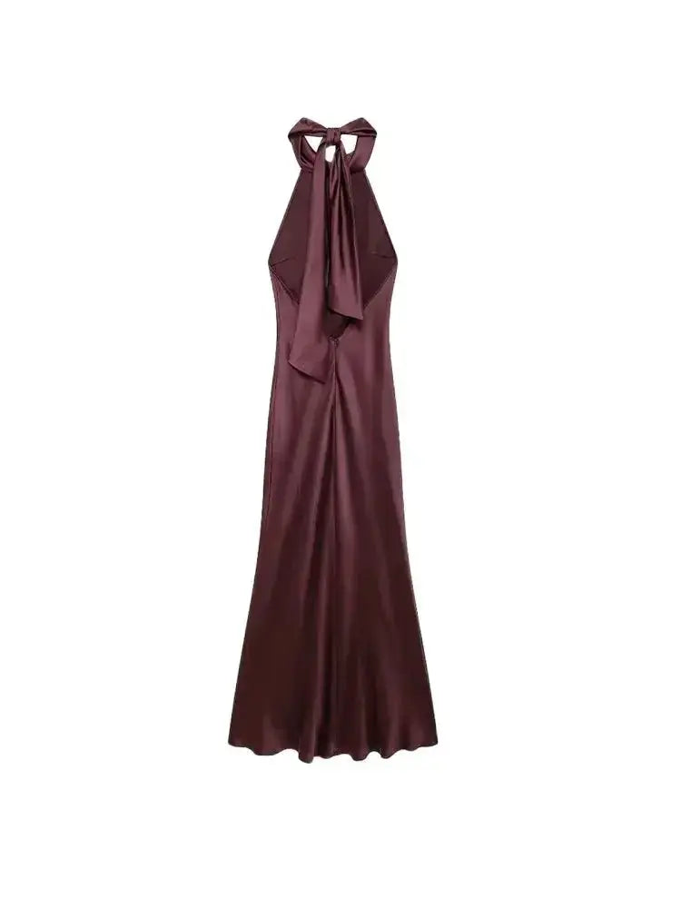 Front view of Silken Grace Dress