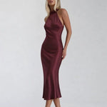 Silken Grace Dress shown in a lifestyle setting