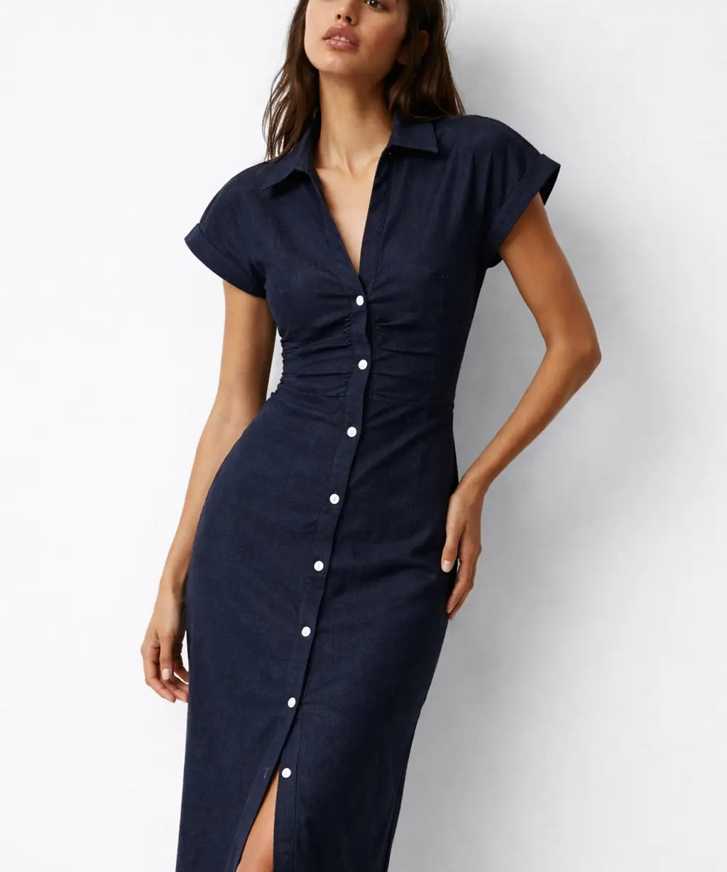 Skye Dress shown in a lifestyle setting