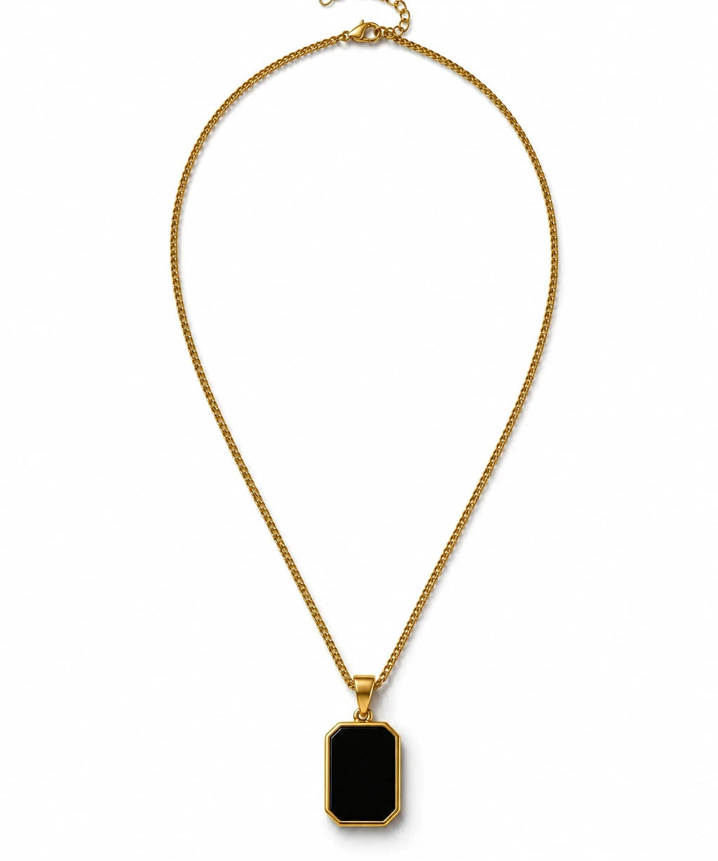 Front view of Square Necklace