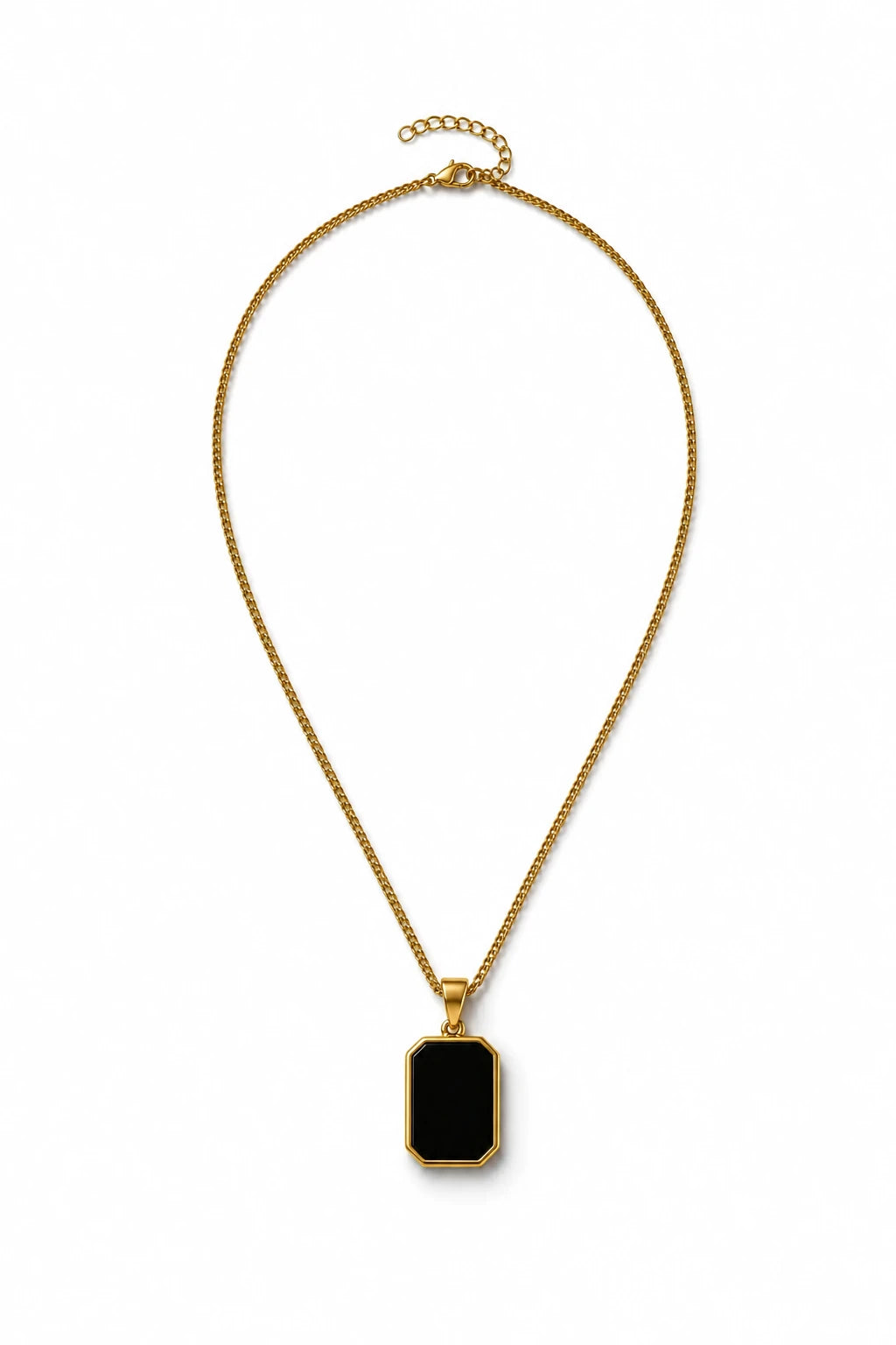 Front view of Square Necklace