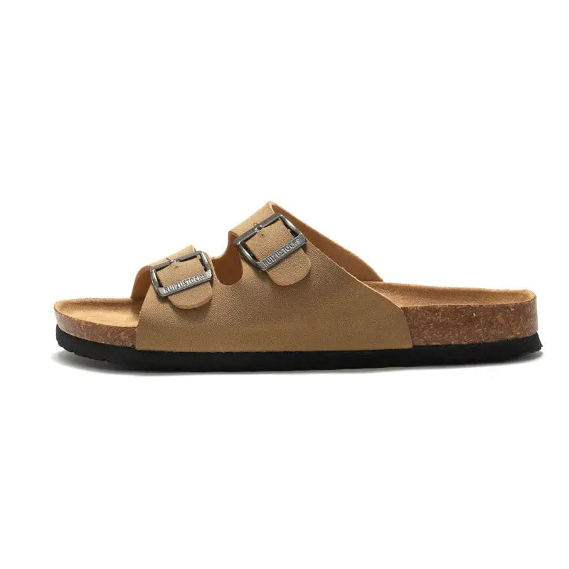 Side view of Beige Steinholm Sandals