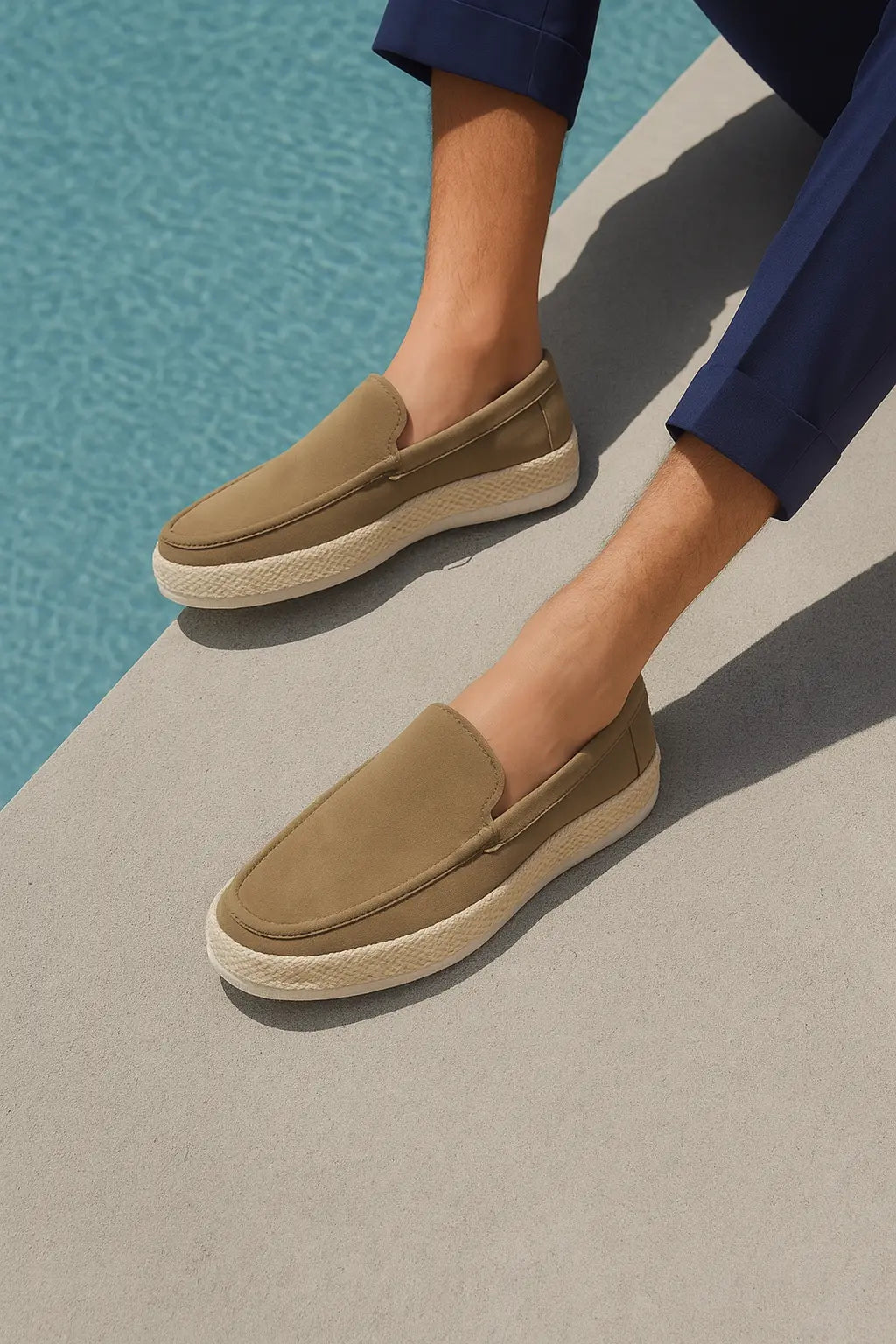 Strawstep Loafers shown in a lifestyle setting, alternate view