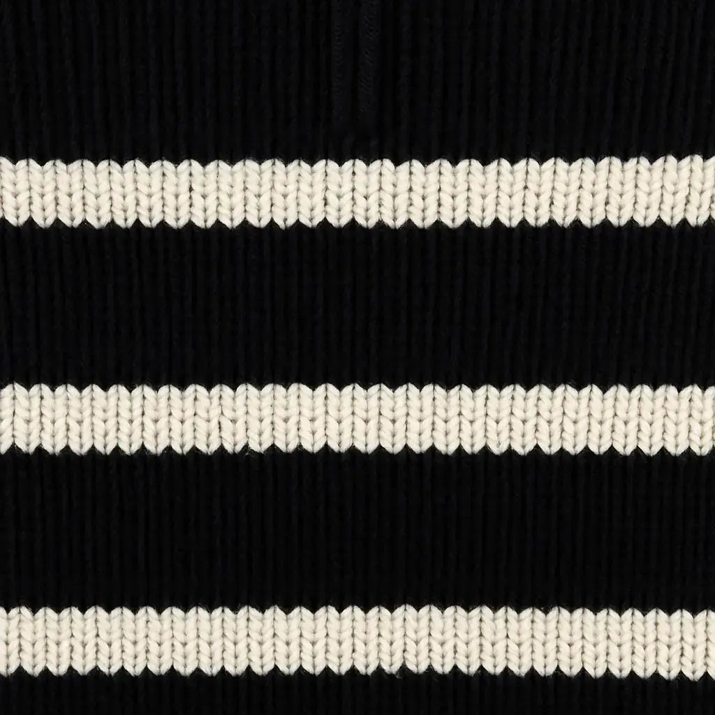 Close-up detail of Striped Knit Sweater, fabric detail