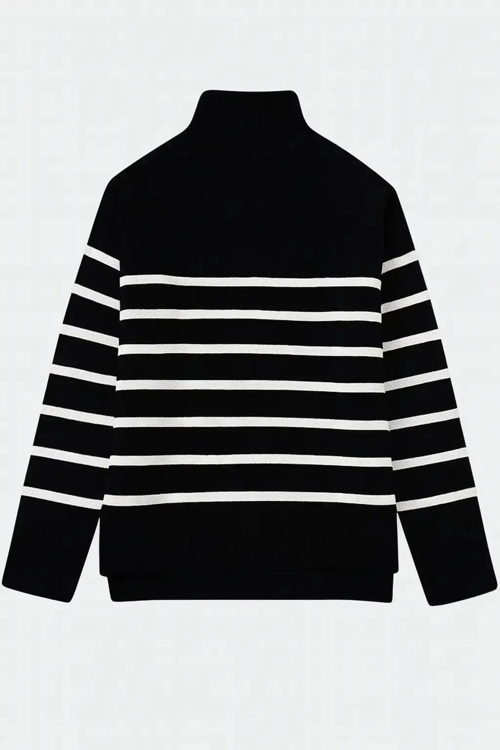 Front view of Striped Knit Sweater, alternate view