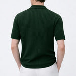 Back view of Striped Polo Shirt