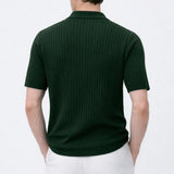 Back view of Striped Polo Shirt