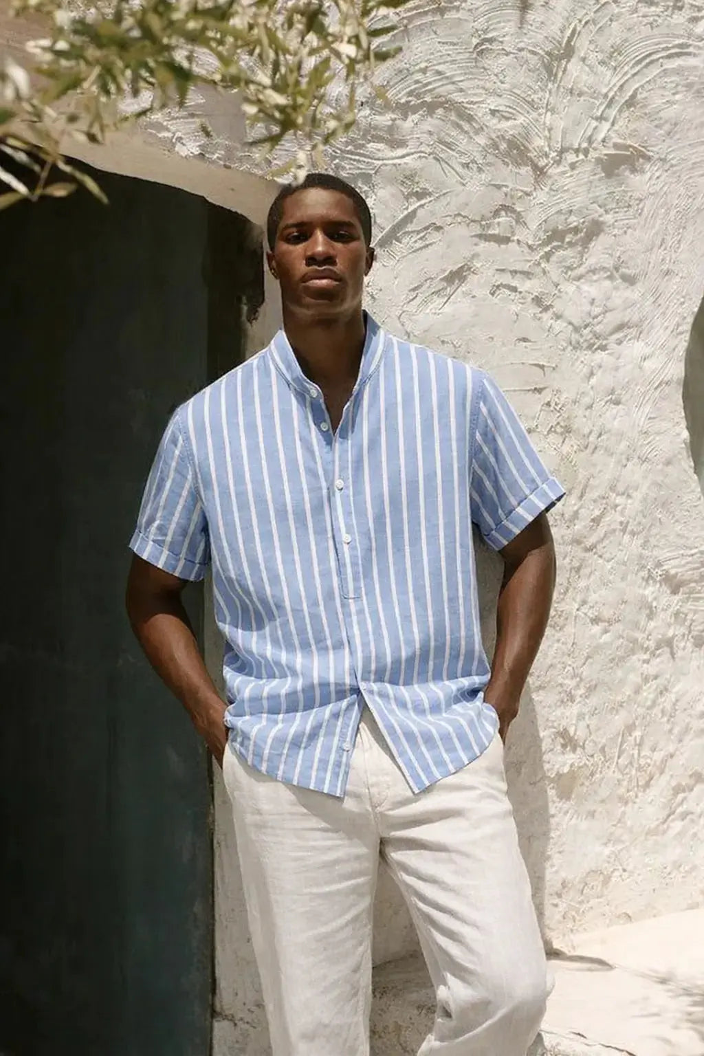 Summer Sailor Shirt shown in a lifestyle setting