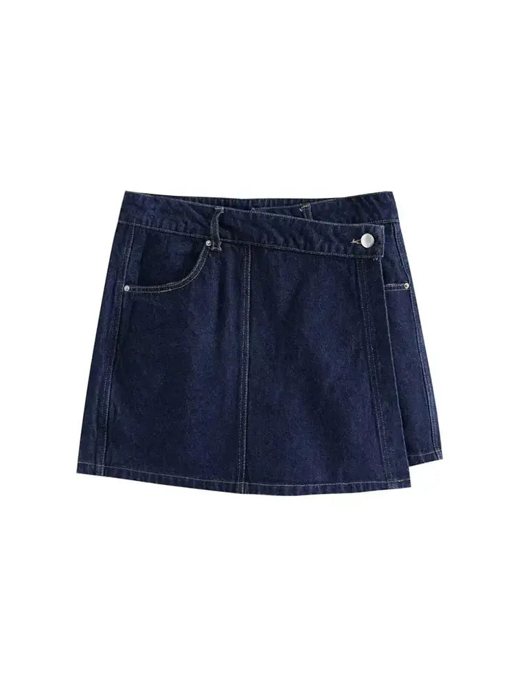 Front view of Navy Blue Sunday Skirt