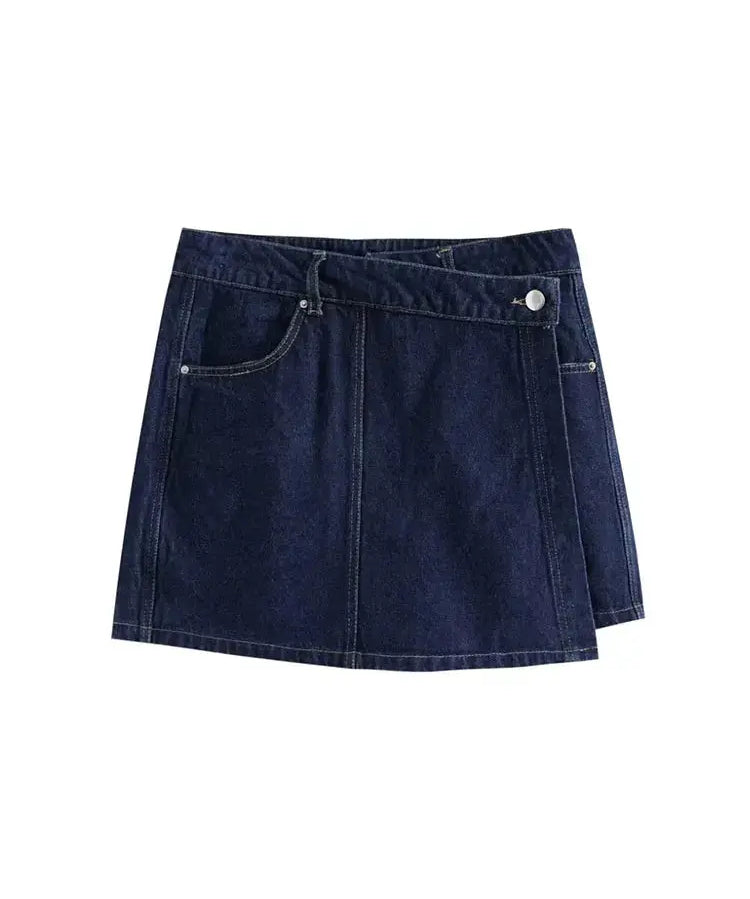 Front view of Navy Blue Sunday Skirt