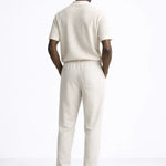 Front view of Suva - Short-Sleeved Set, close up