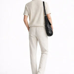 Suva - Short-Sleeved Set shown in a lifestyle setting, full length view