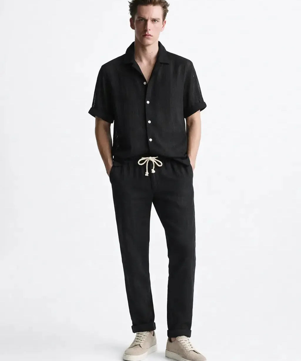 Suva - Short-Sleeved Set shown in a lifestyle setting