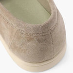 Close-up detail of THE CAPRICE SUEDE LOAFERS, construction detail