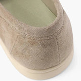 Close-up detail of THE CAPRICE SUEDE LOAFERS, construction detail
