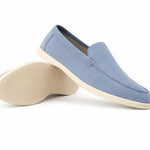 Close-up detail of THE CAPRICE SUEDE LOAFERS