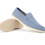 Close-up detail of THE CAPRICE SUEDE LOAFERS