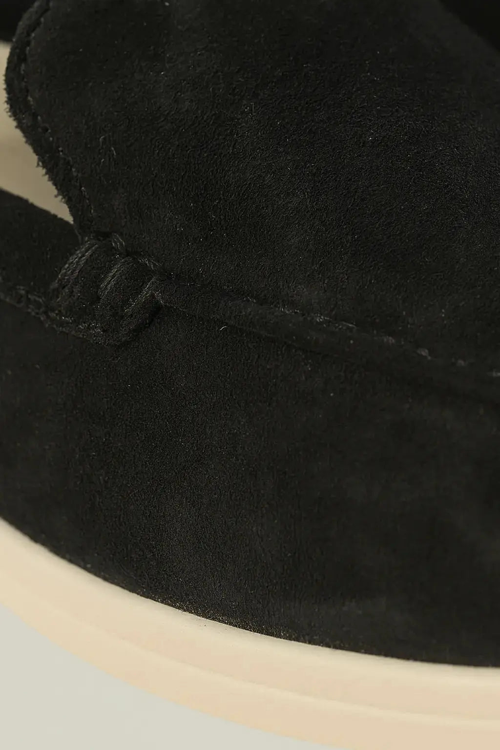 Side view of THE CAPRICE SUEDE LOAFERS, alternate angle