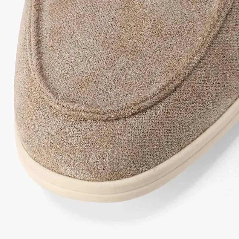 Side view of THE CAPRICE SUEDE LOAFERS, opposite side