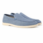 Side view of THE CAPRICE SUEDE LOAFERS