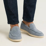 Three-quarter view of THE CAPRICE SUEDE LOAFERS