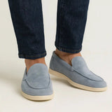 Three-quarter view of THE CAPRICE SUEDE LOAFERS