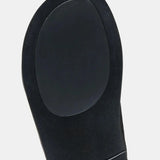Close-up detail of THE Monaco STEFANO SANDALS, fabric detail