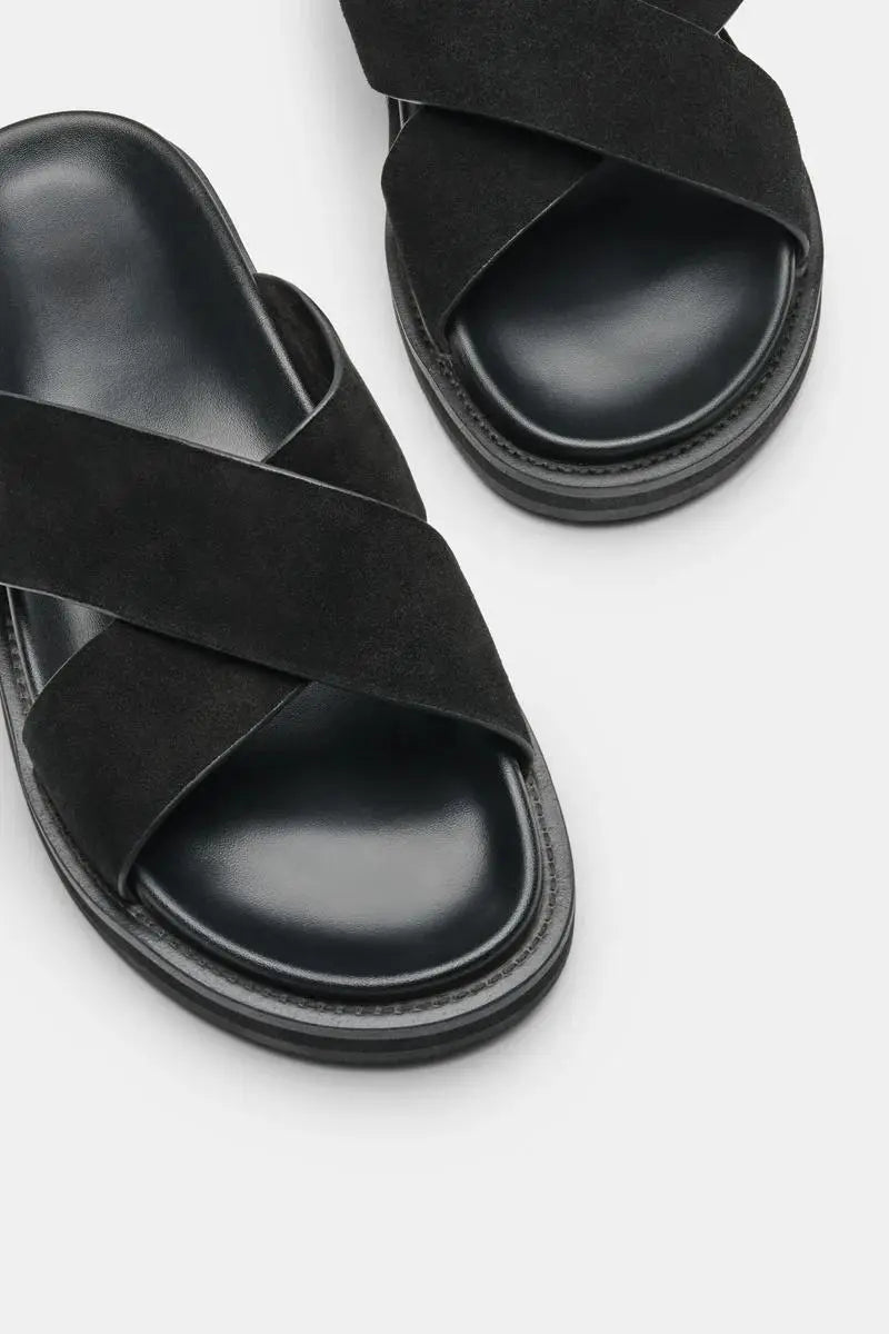 Close-up detail of THE Monaco STEFANO SANDALS