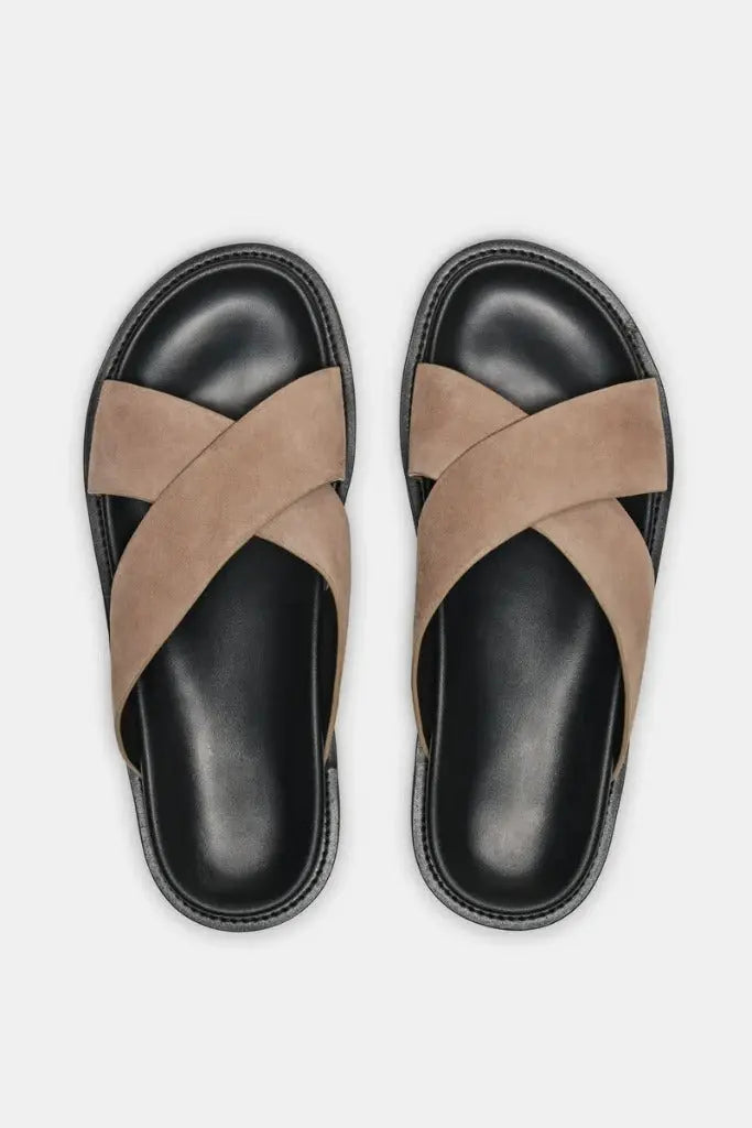 Front view of THE Monaco STEFANO SANDALS, alternate view