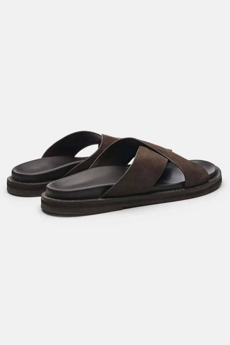Three-quarter view of THE Monaco STEFANO SANDALS, alternate a