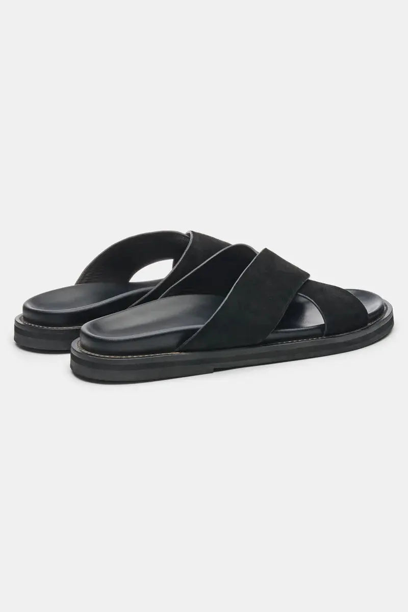 Three-quarter view of THE Monaco STEFANO SANDALS, alternate view