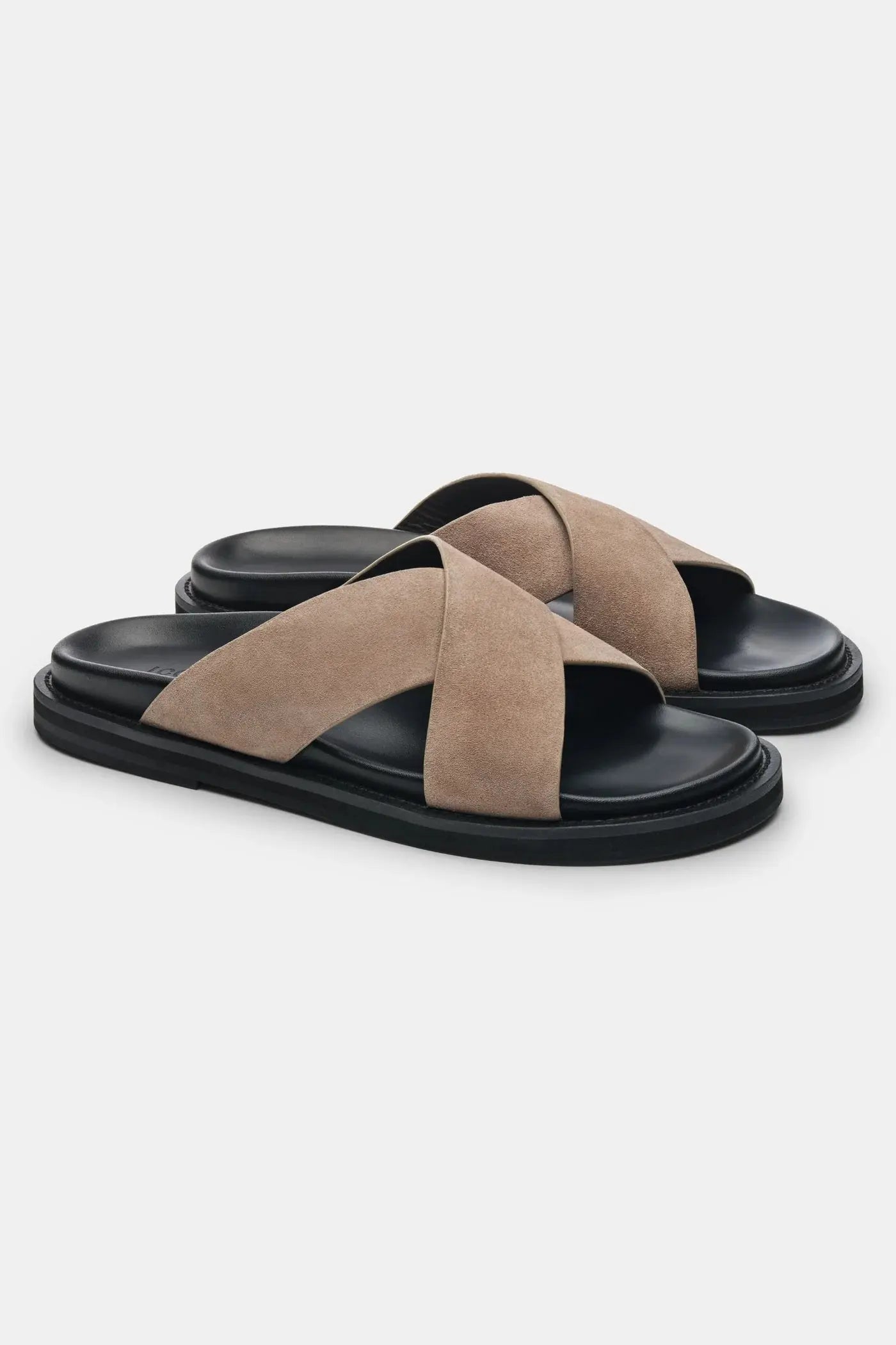 Three-quarter view of THE Monaco STEFANO SANDALS, opposite angle
