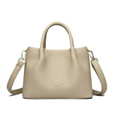 Front view of Beige The Valmont Bag