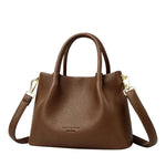 Front view of Brown The Valmont Bag