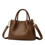 Front view of Brown The Valmont Bag